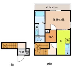 シャーメゾン三田中央の物件間取画像